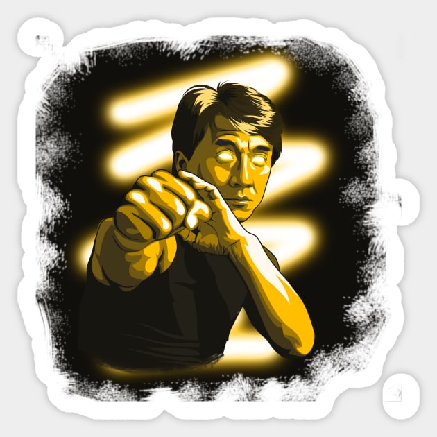 Jackie chan Sticker by ZeekayID